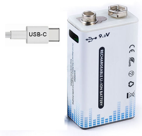 USB baterie nabjec 9V