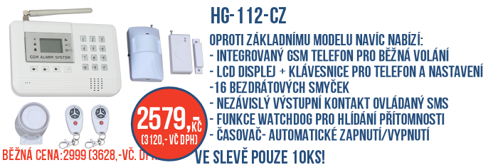 GSM alarmy HG114, HG120